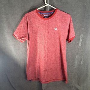 Le Shark Kinglake Flecked Red Crew Neck Cuffed Tee VG XL Chasing The Dream